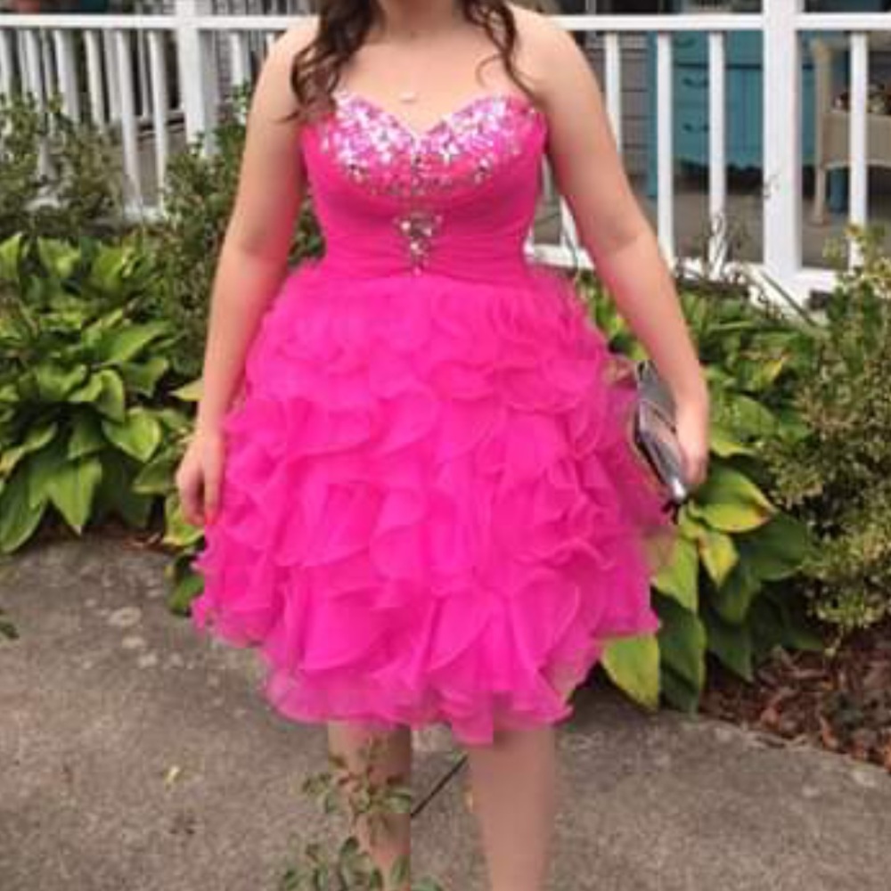 Pink Gem Homecoming dress